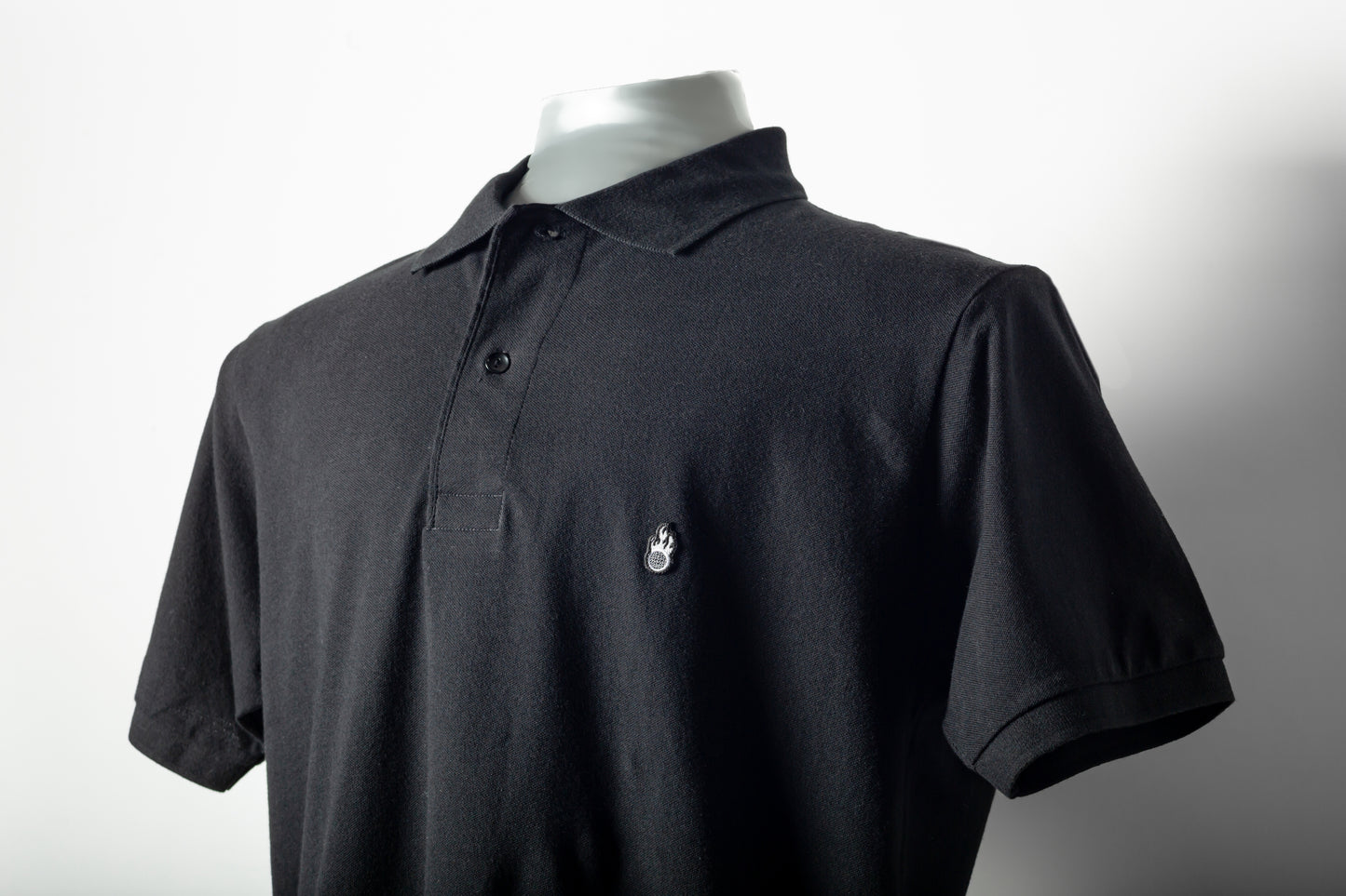 Polo Shirt Fireball Black