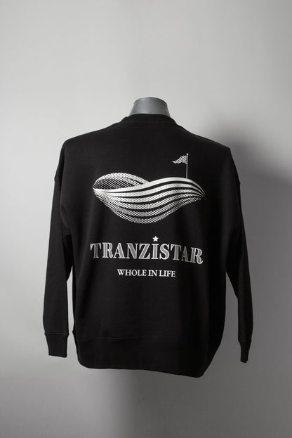 Crew neck sweatshirt GR Black