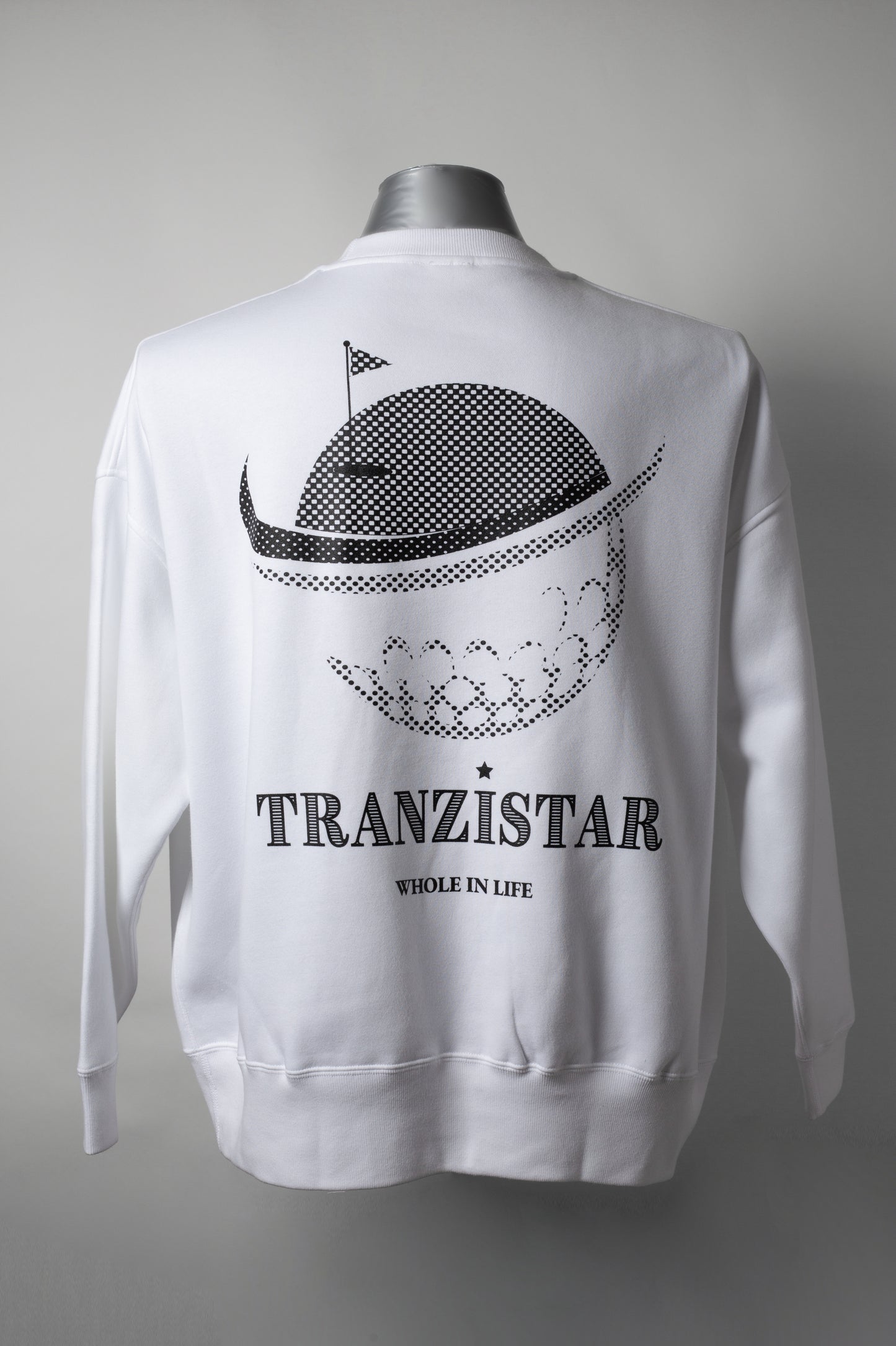 Crew Neck Sweatshirt BL White