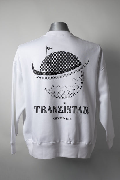 Crew neck sweatshirt BL White